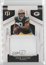 2024 Panini National Treasures Framed Fabric Holo Silver 1/25 Josh Jacobs 6fs