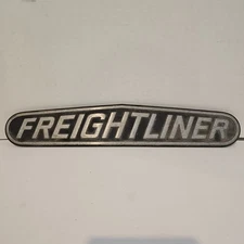Freightliner Hood Emblem Badge 681 584 0125 OEM Chrome Black Truck Nameplate