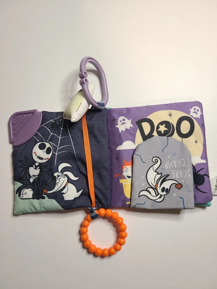Disney Baby Nightmare Before Christmas My First Scare Cloth Book Activity Toy - Image 2 of 4