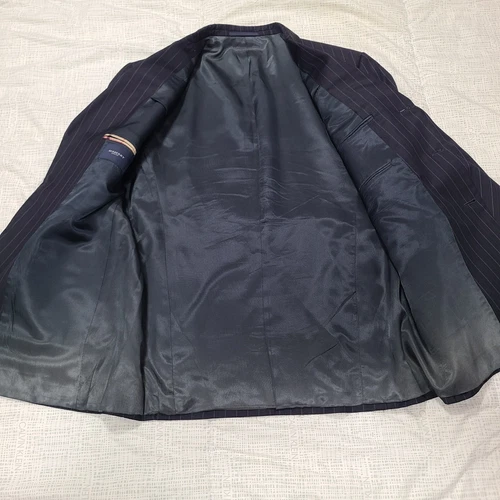 Tuta uomo Burberry Kensington gessato 100% lana taglia 44R