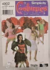 Simplicity Adult Misses Costumes Pattern 4902 - size HH 6, 8, 10, 12