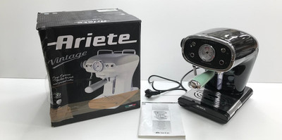 Ariete 1388A Vintage Espressomaschine 850W Schwarz Gebraucht Funktionstüchtig