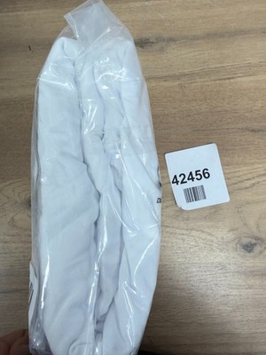 Spannbettlaken Double, weiß - vorgewaschen, tiefe Tasche 14 Zoll (35 cm) - pflegeleicht