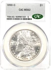 1890-O Morgan Silver Dollar - CACG 𝑪𝑨𝑪 MS62 (PCGS MS63?) BETTER DATE BEAUTY!