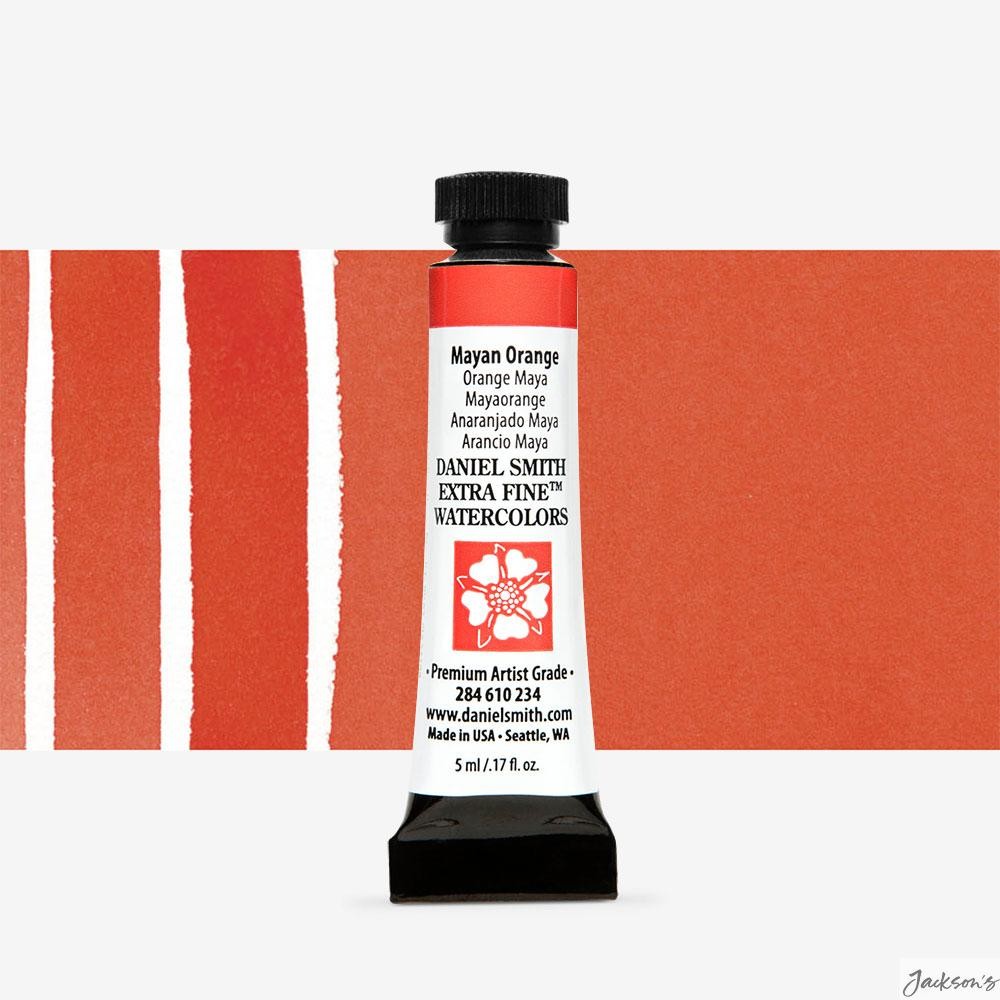 Daniel Smith Extra Fine Watercolour Paint Metal Free 5ml Mayan Orange Series 3