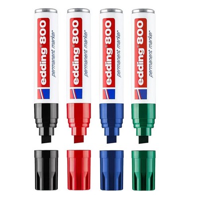 Edding 800 Permanentmarker 12mm nachfüllbar wasserfest permanent Alle Farben  