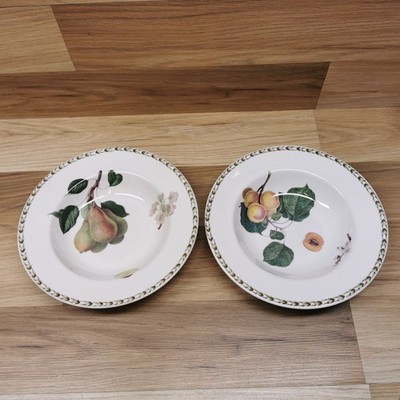 2 x Vintage Queens Hookers Obst Fine China 21,5 cm Rand Suppenschalen