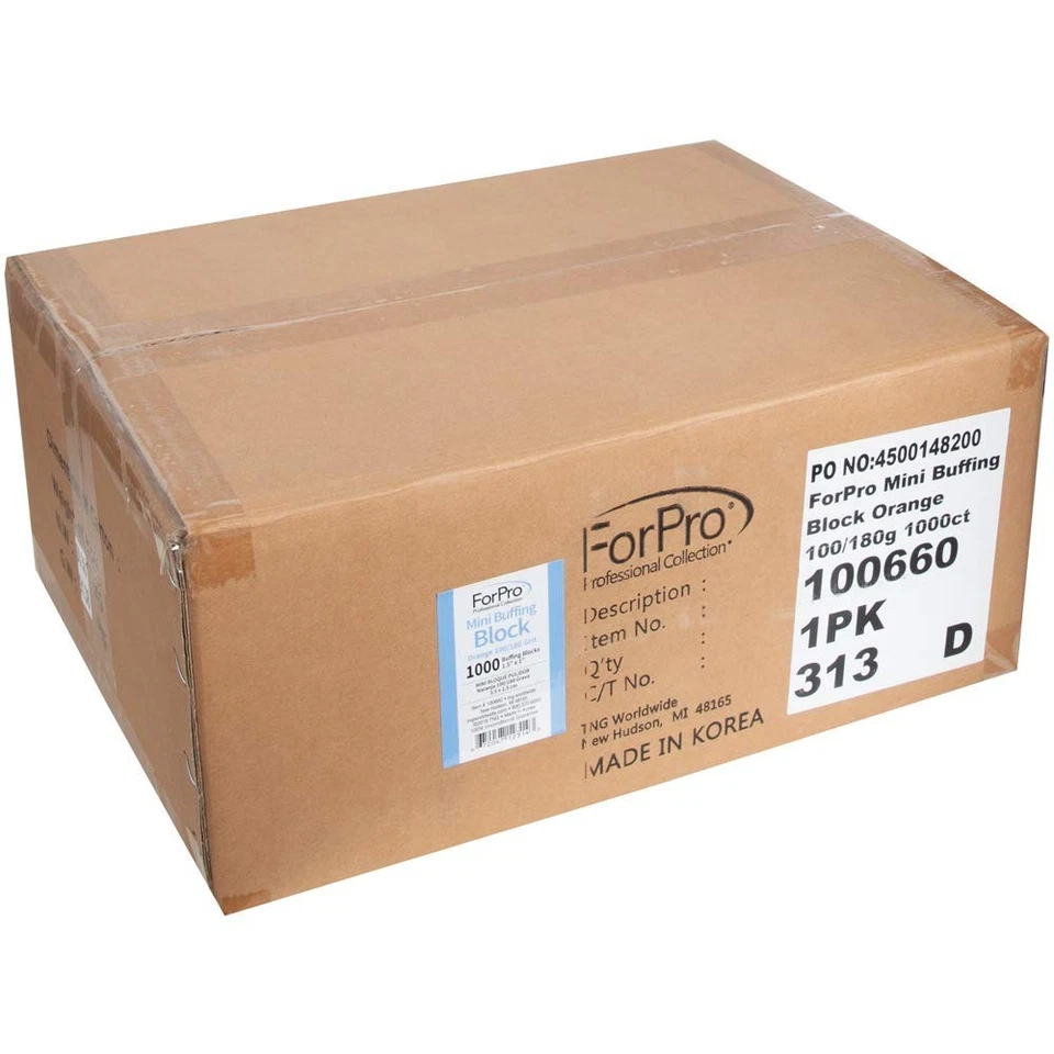 Bloques tampón para manicura y pedicura, grano 100/180, paquete a granel Foto 4 de 4