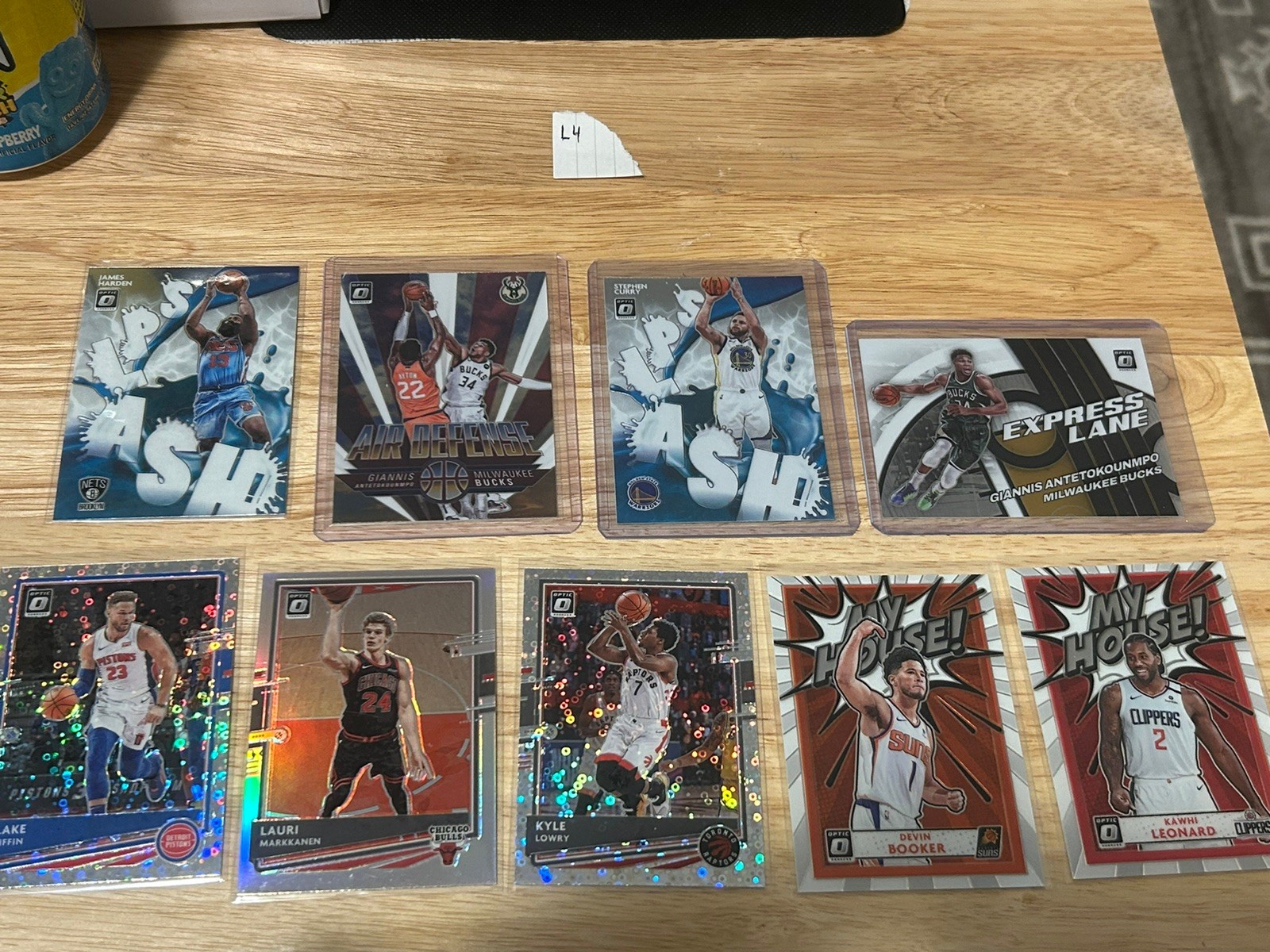 lot Of  NBA cards. Pannini NBA Optic Lot Of 9.$1.25 Per Card. Holo Disco Splash