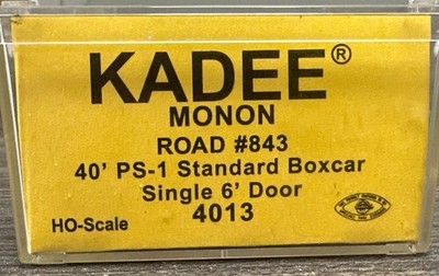 Kadee Cars HO Scale #4013 40  PS-1 Std Boxcar Monon #843 NIB