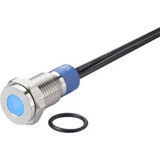Real Componentes TC-7495152 Bombilla LED Azul 12V Dc AC Indicador Industrial