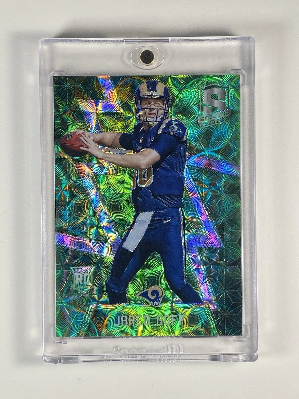 Jared Goff Panini Spectra #161 Neon Green