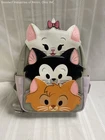 Disney Parks Loungefly Aristocats Marie Berlioz Toulouse Mini Backpack Grey