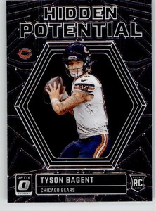 Tyson Bagent 2023 Donruss Optic Hidden Potential HP-TB Chicago Bears Rookie