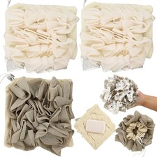 3 Pcs Soap Bar Loofah, 2 in 1 Bar Soap Loofah Pouch Can Hold Soap Effective E...