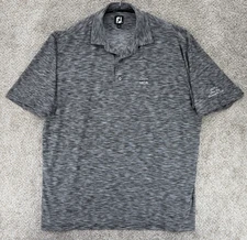 Footjoy Polo Shirt Mens 2XL Gray Northern California MCA Golf Tournament Logo
