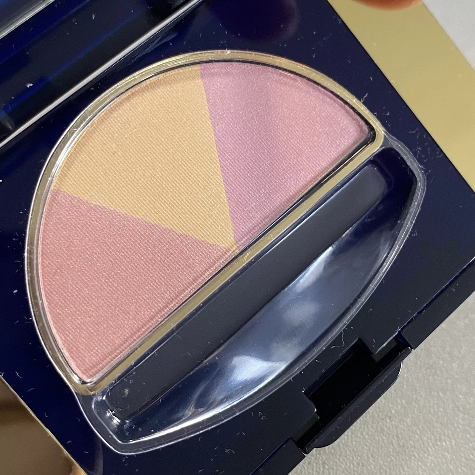 Sombra de ojos vintage Estee Lauder Signature Triad Camellia Sunbeam Pinkshine 07 nueva Foto 3 de 4
