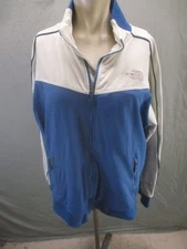 The North Face APEX Size L Mens Blue Zip Up Stand Collar Pocket Track Jacket 405