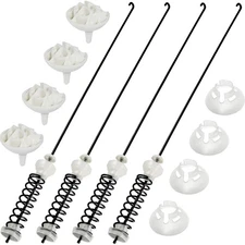 Washer Suspension Rod Kit W10780048 - Stainless Steel for Whirl.pool & May.tag