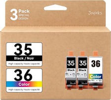 PGI-35 CLI-36 Ink Cartridges Replacement for Canon 35 36 Ink Work with Canon Pix