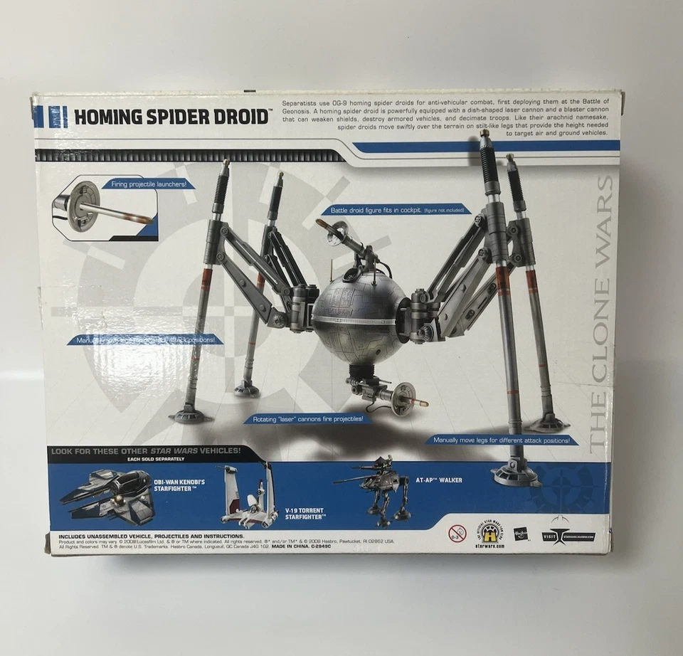 Star Wars The Clone Wars Homing Spider Droid Hasbro NEW & Sealed 2008 - Image 3 of 4