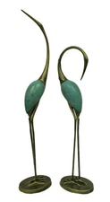 SPI Home 33336 Stylized Garden Crane Pair Sculpture