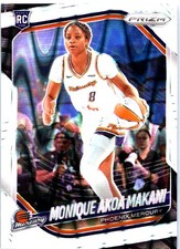 2025 Panini Prizm WNBA #98 Monique Akoa Makani White Seismic Prizms
