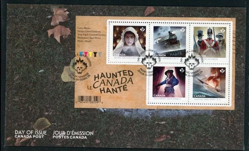 CANADA 2014 FIRST DAY COVER, HAUNTED CANADA !! L125