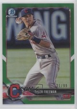 2018 Bowman Chrome Prospects Green Refractor 21/99 Tyler Freeman #BCP172 00jz