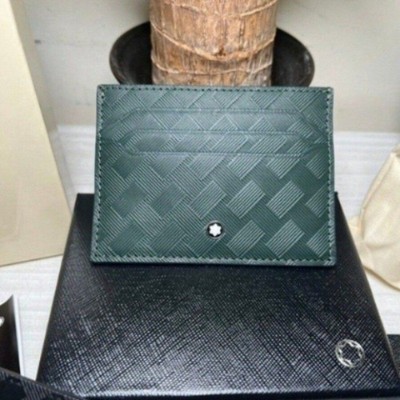 Exquisite Green MB Card Case Card Pack Real Leather Bank Card Holder #131953 US