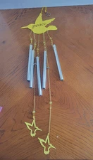 Hummingbird Peace Metal Outdoor Home Decor Garden Porch Patio Hanging Wind Chime