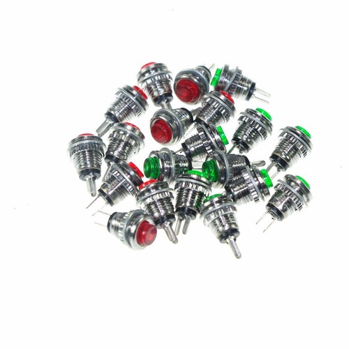 20 x Subminiature Button Switch Micro Push Button Switch DS - 101 Red/Green