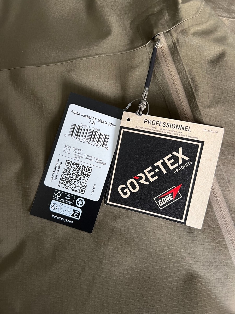 Arc'Teryx Leaf Alpha Jacket LT Gen 2.2 - Size XXL - Ranger Arc'Teryx Leaf Alpha Jacket LT Gen 2.2 - Size XXL - Ranger