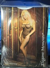 Elegant Moments Style 1605 White Fishnet Bodystocking OSFM 90-160lb.