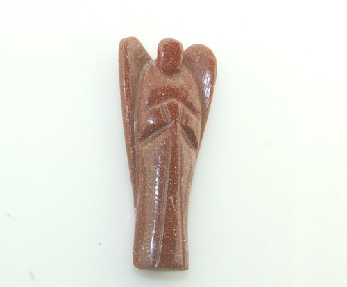 Estatuilla de ángel tallada natural real de 2,3"" en piedra Sun Sitara - Imagen 2 de 12