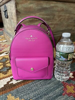 Kate Spade NY Schuyler Mini Backpack Saffiano Leather Bag Baja