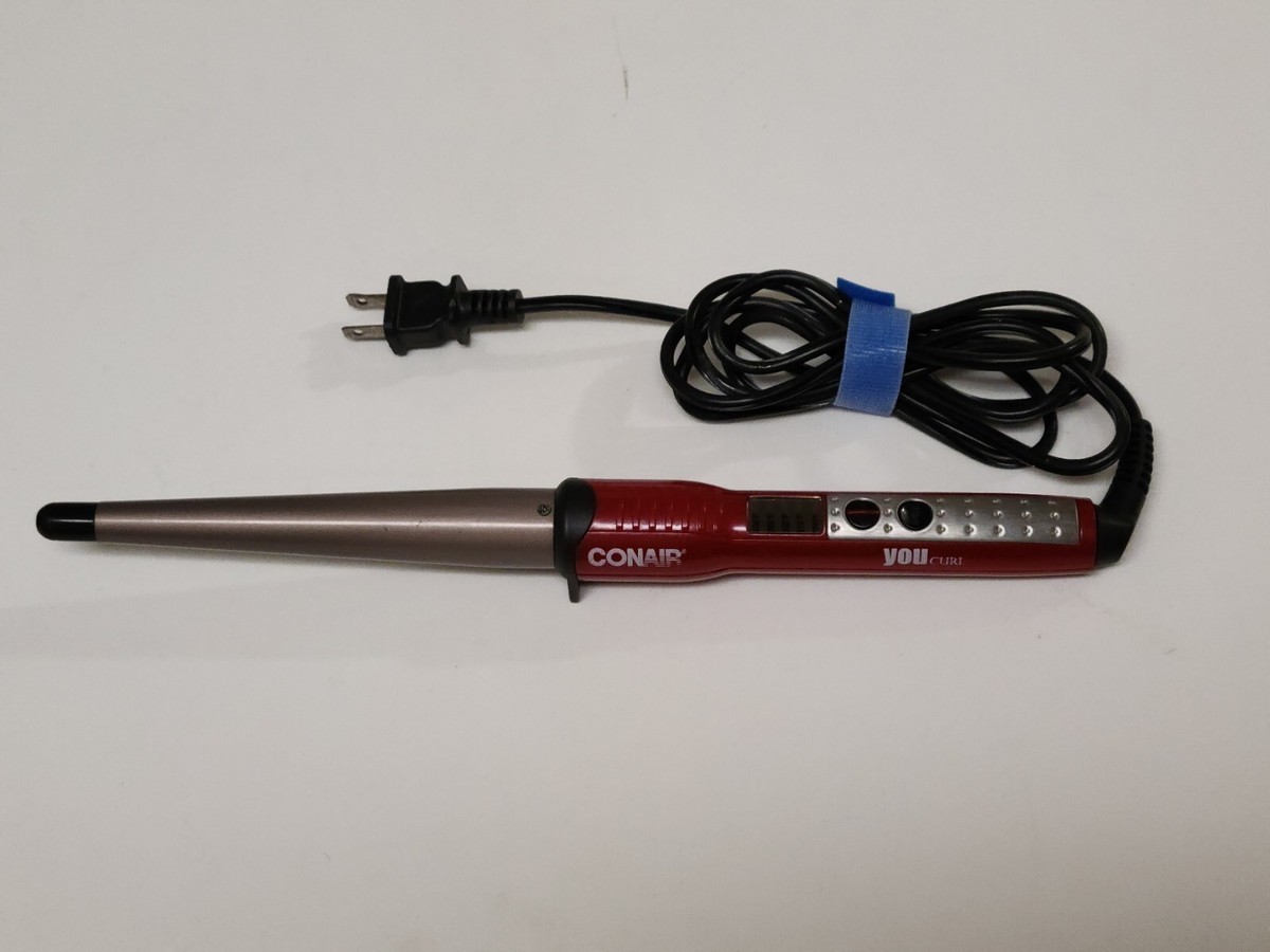 Conair Red Curling Wand INFINITIPRO BY CONAIR Tourmaline Ceramic