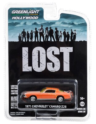 1:64 Greenlight *HOLLYWOOD 38* LOST Orange 1971 Chevrolet Camaro Z28 *NIP