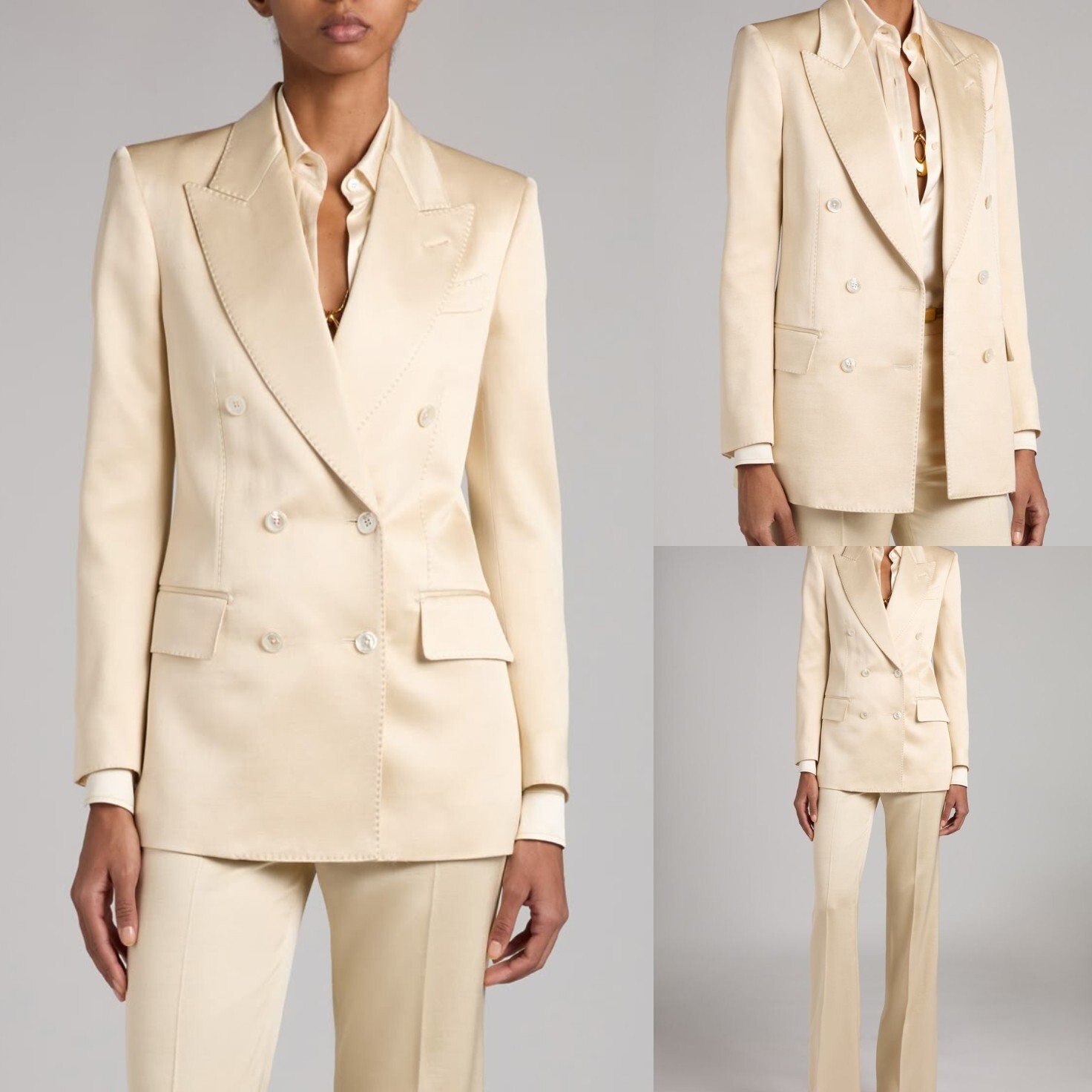 Business 2pcs Prom Party Ladies Outfit Modern Evening Jacket