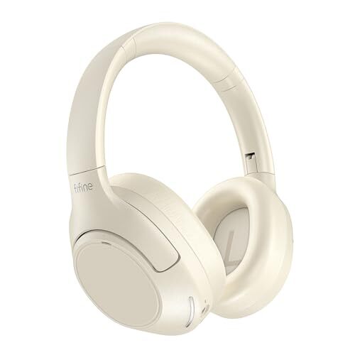 Bluetooth Wireless Headphones, Over-Ear Headphones with 65H Battery White
