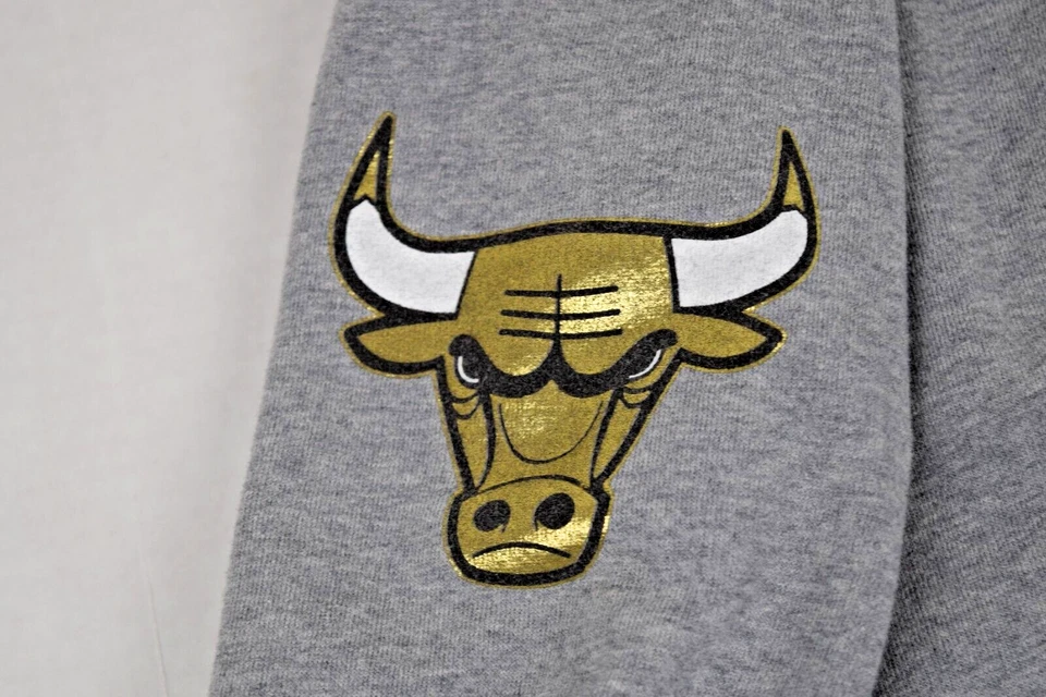 复古 NBA 卫衣 1992 总决赛尺寸 S/M Y2K Mitchell Ness 怀旧灰色红色 — 第 3/4 张图片