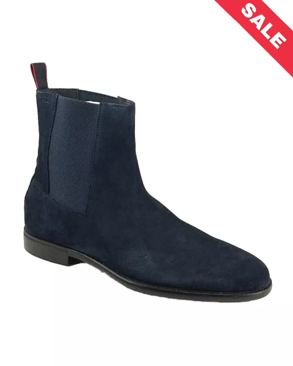 Hugo boss dark blue boots sale