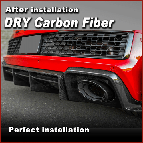 Se adapta a Audi R8 V10 2022-24 Dry Carbon parachoques trasero difusor difusor trasero - Imagen 5 de 14