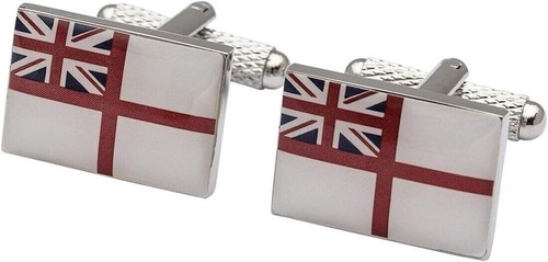 3 Pair Set - Royal Navy Cufflinks In Polished Stainless Steel British Navy Gift. - Picture 3 of 8