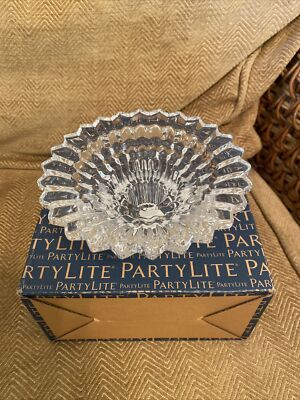 Party Lite Radiance Glas Kristall Teelicht Kerzenhalter P91352 Neu & Originalverpackt