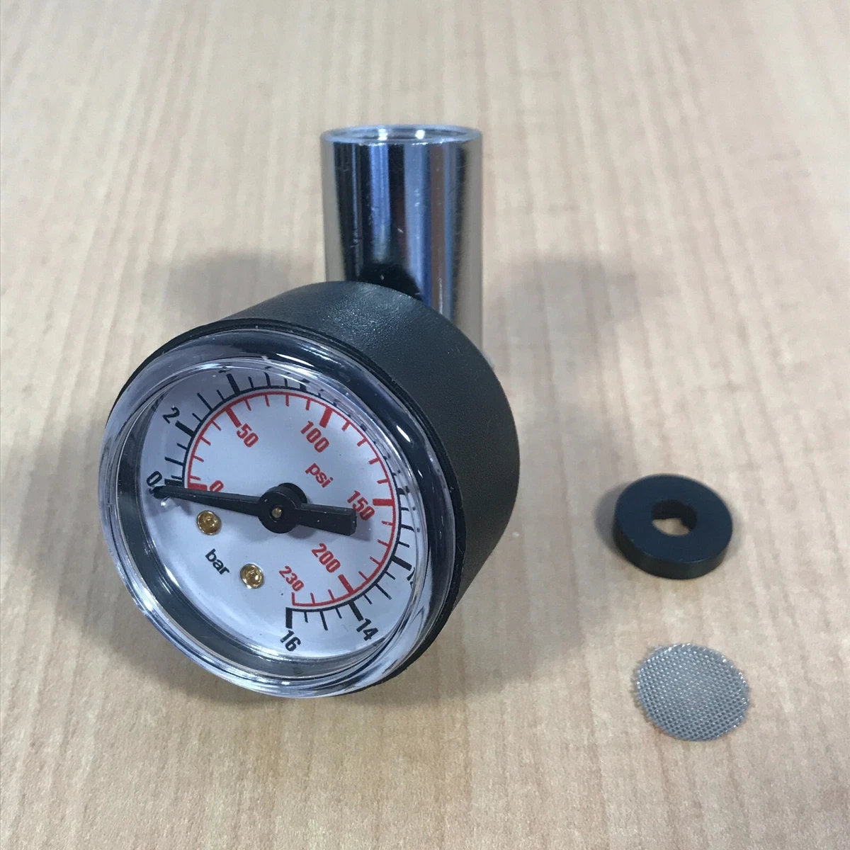 Portafilter pressure clearance gauge