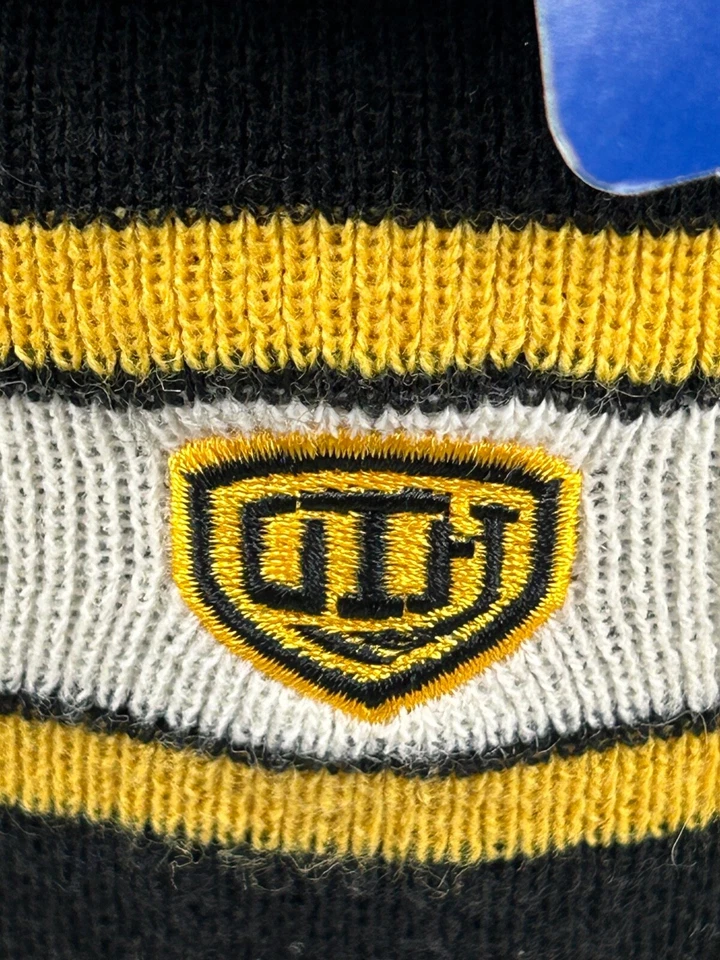 Boston Bruins Sombrero de Esquí Adulto Negro Rayas 33 Chara Logo NHL Antiguo Hockey Foto 4 de 4
