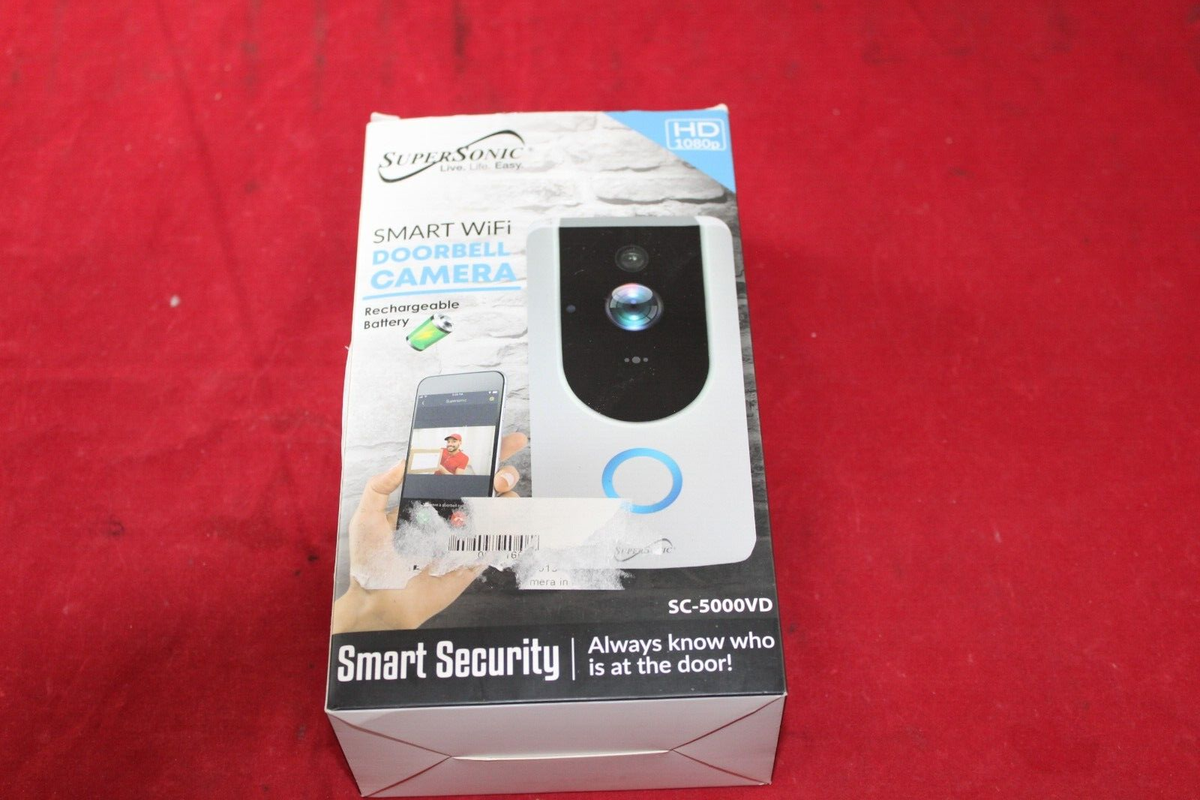 SuperSonic Smart WiFi Doorbell Camera SC-5000VD