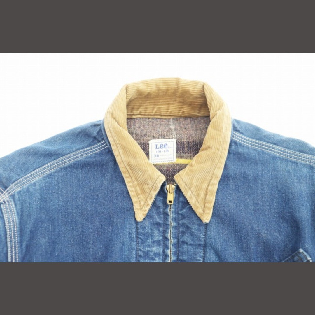 LEE 60s 70s VINTAGE TALON ZIPPER LINED BLANKET DENIM JACKET