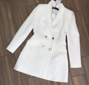 zara white blazer dress